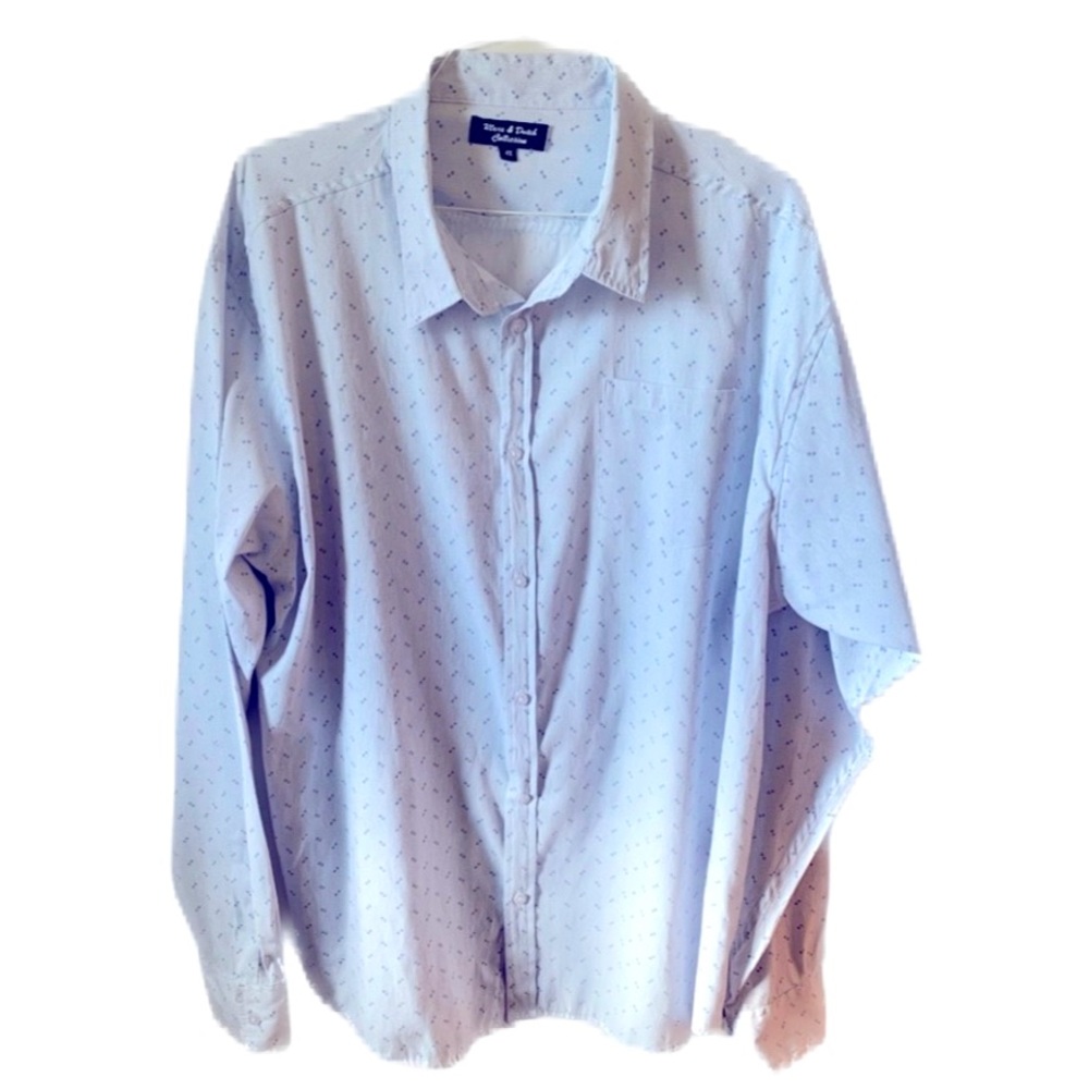Marx and Dutch Men’s Long Sleeve Button  Down Shirt Size  4X